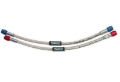 Picture of 3AN 90 Degree To Straight Nitrous Line Assembly In 4 Foot Length, Red Hose Ends