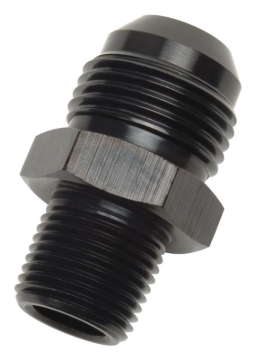 Picture of 4AN Straight Flare To 3/8" Pipe Adapter Fitting With Black Finish