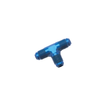 Picture of 16AN Flare Tee Adapter Fitting With Blue Finish