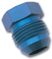 Picture of 10AN Flare Plug Adapter Fitting With Blue Finish