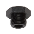 Picture of 6AN Straight Thread Plug Adapter Fitting And O-Ring With Black Finish