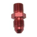 Picture of 4AN Flare To 1/8" NPT Straight Adapter Fitting with Red Finish