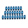 Picture of 6AN Straight Flare To 3/8" Pipe Adapter Fitting With Blue Finish - 25 Pack