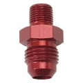 Picture of 6AN Flare To 1/8" NPT Straight Adapter Fitting with Red Finish