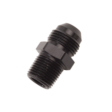 Picture of 8AN Straight Flare To 3/8" Pipe Adapter Fitting With Black Finish