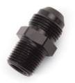 Picture of 8AN Straight Flare To 3/8" Pipe Adapter Fitting With Black Finish