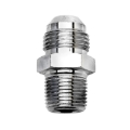 Picture of 8AN to 3/8" NPT Pipe Stainless Steel Adapter Fitting With Natural Finish
