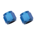 Picture of 6AN To 3/8" Tube Nut Adapter Fitting With Blue Finish - Pair