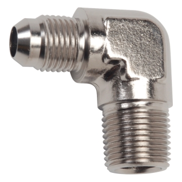 Picture of 4AN 90 Degree Flare To 1/8" Pipe Adapter Fitting With Endura Finish