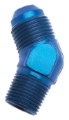 Picture of 3AN 45 Degree Flare To 1/8" Pipe Adapter Fitting With Blue Finish