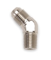 Picture of 6AN 45 Degree Flare To 1/4" Pipe Adapter Fitting With Endura Finish