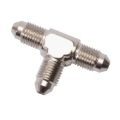 Picture of 4AN Flare Tee Adapter Fitting With Endura Finish