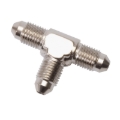 Picture of 8AN Flare Tee Adapter Fitting With Endura Finish