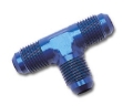 Picture of 6AN Flare Tee Adapter Fitting With Blue Finish