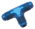 Picture of 8AN Flare Tee Adapter Fitting With Blue Finish