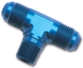 Picture of 3AN Flare To 1/8" Pipe Tee Adapter Fitting With Blue Finish