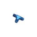 Picture of 6AN Flare To 1/4" Pipe Tee On Run Adapter Fitting With Blue Finish