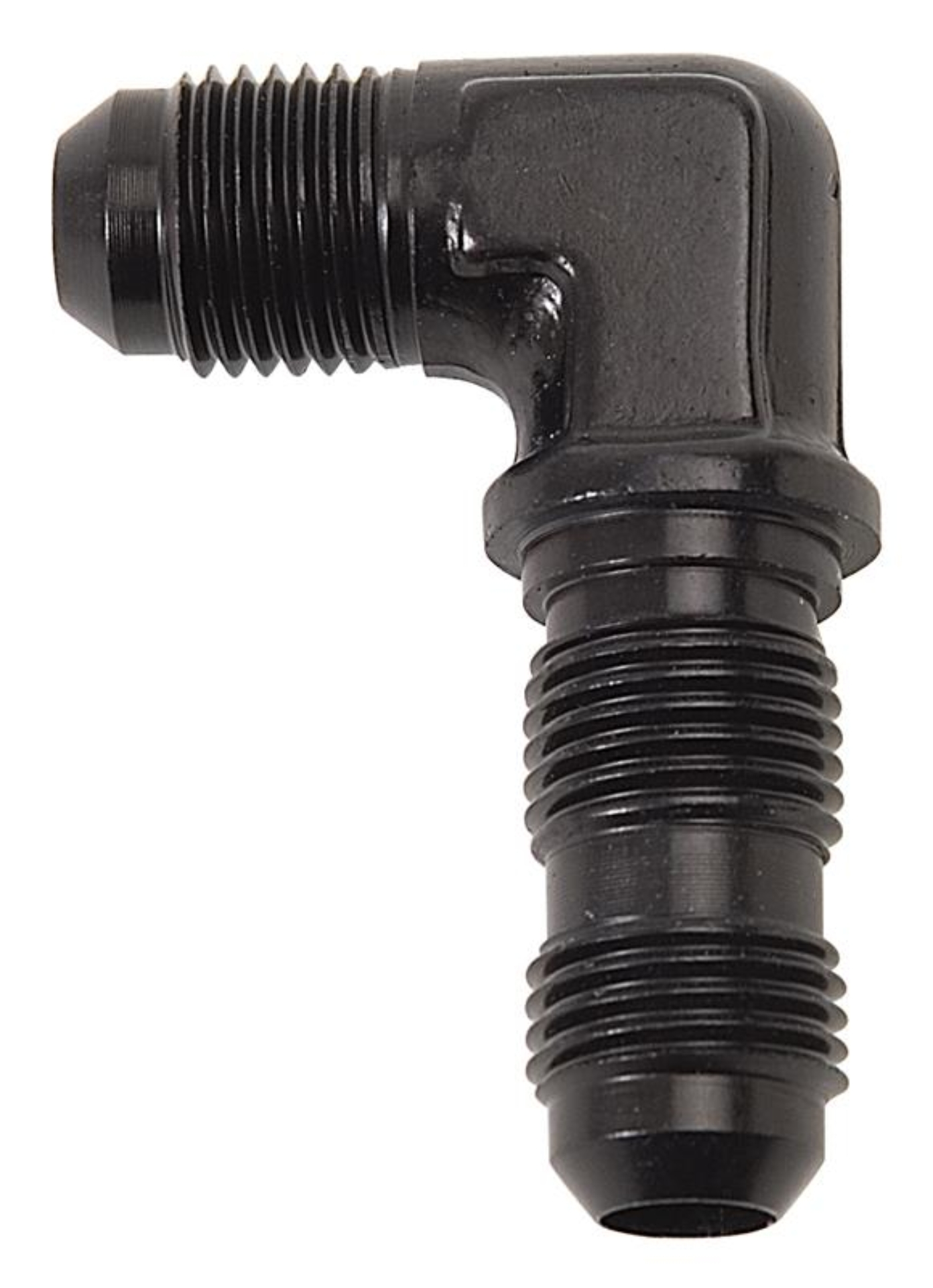 Picture of 6AN 90 Degree Flare Bulkhead Adapter Fitting With Black Finish