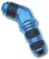 Picture of 4AN 45 Degree Flare Bulkhead Adapter Fitting With Blue Finish