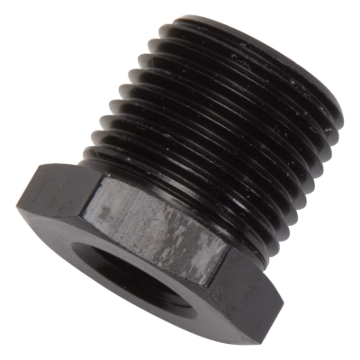 Picture of 1/2" Male To 3/8" Female Pipe Bushing Reducer Adapter Fitting With Black Finish