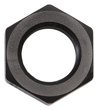 Picture of 8AN To 3/4" -16 Thread Bulkhead Nut Adapter Fitting With Black Finish