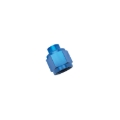 Picture of 4AN Flare Cap Adapter Fitting With Blue Finish