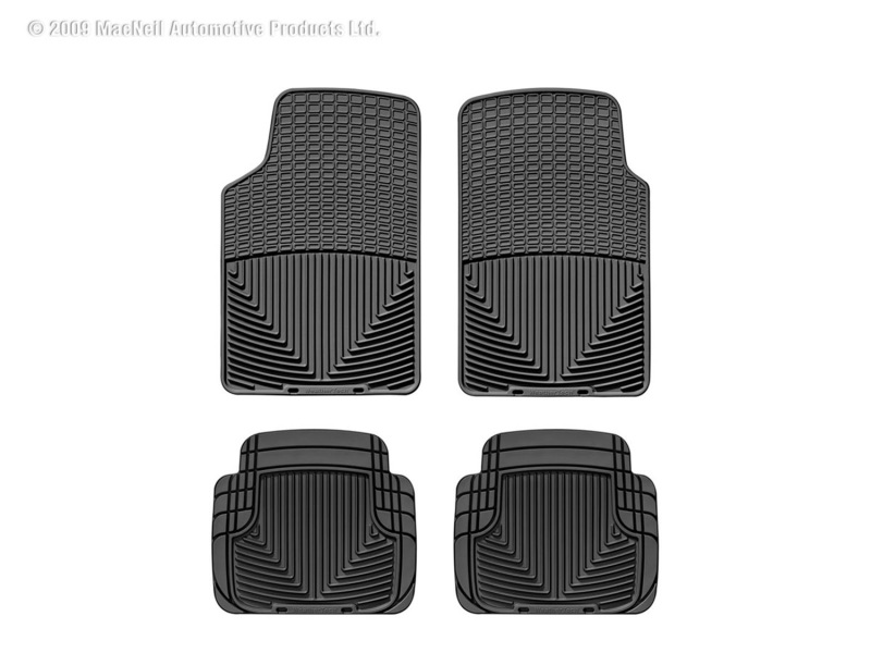 Picture of WeatherTech 98-05 Volvo C70 Front and Rear Rubber Mats - Black