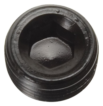 Picture of 1/4" Aluminum Allen Socket Plugs Adapter Fitting With Black Finish