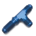 Picture of 3AN Flare Bulkhead Tee On Run Adapter Fitting With Blue Finish