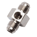 Picture of 8AN Flare Union Fuel Pressure Adapter With Endura Finish