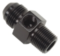 Picture of 6AN Flare To 3/8" Pipe Fuel Pressure Adapter With Black Finish