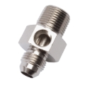 Picture of 8AN Flare To 3/8" Pipe Fuel Pressure Adapter With Endura Finish