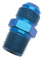 Picture of 6AN Straight Flare To 1/2" Pipe Adapter Fitting With Blue Finish