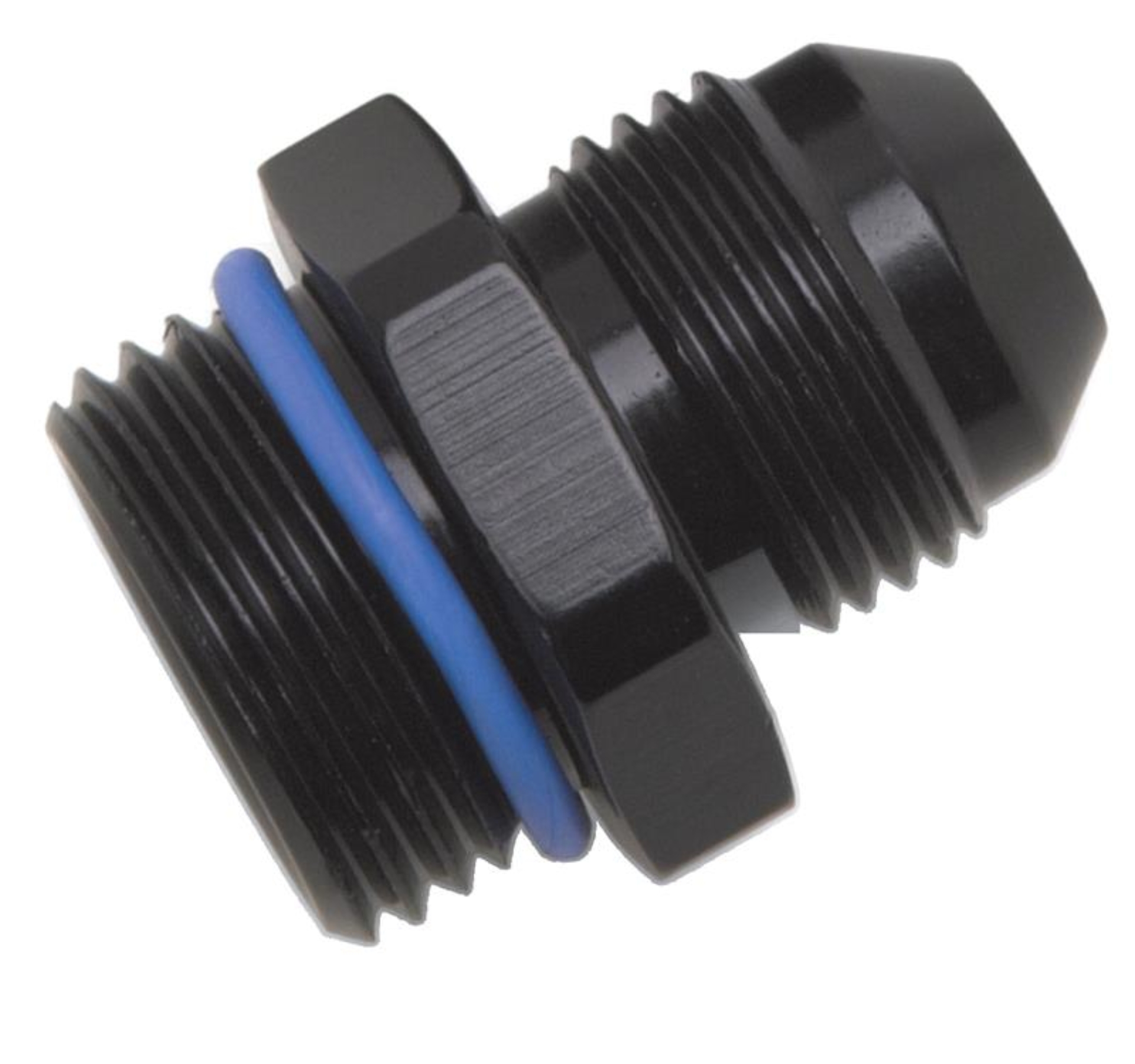 Picture of 12AN To 12AN Radius Port O-Ring Boss Adapter With Black Finish