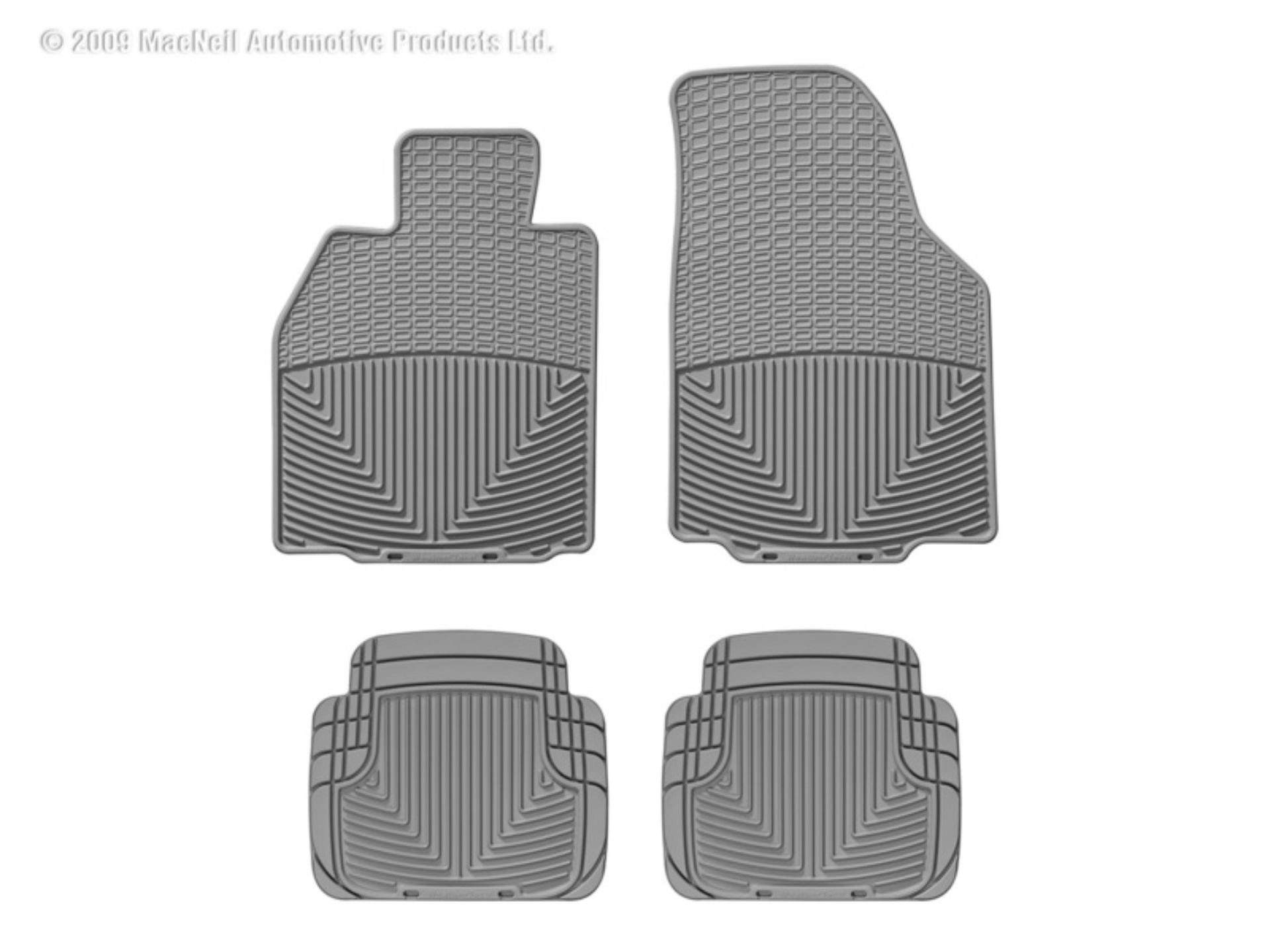 Picture of WeatherTech 05-11 Porsche 911 Front and Rear Rubber Mats - Grey
