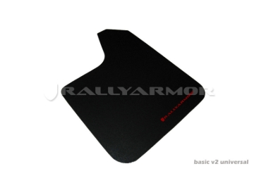 Picture of Rally Armor RAL Basic Blk Flap/Red Logo Mud Flaps - MF12-BAS-RD