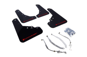 Picture of Rally Armor RAL UR Blk Flap/Rd Logo Mud Flaps - MF25-UR-BLK/RD
