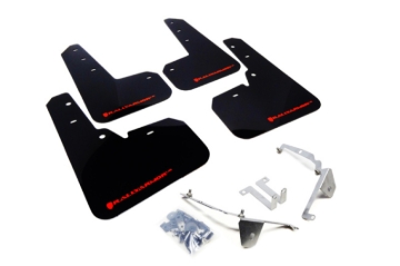 Picture of Rally Armor RAL UR Blk Flap/Rd Logo Mud Flaps - MF26-UR-BLK/RD