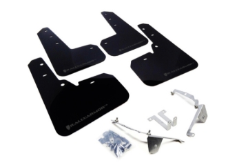Picture of Rally Armor RAL UR Blk Flap/Grey Logo Mud Flaps - MF26-UR-BLK/GRY