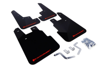 Picture of Rally Armor RAL UR Blk Flap/Rd Logo Mud Flaps - MF28-UR-BLK/RD