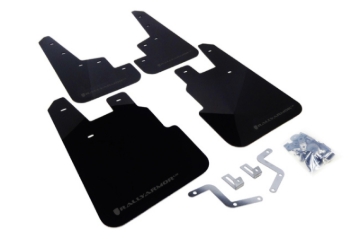 Picture of Rally Armor RAL UR Blk Flap/Grey Logo Mud Flaps - MF28-UR-BLK/GRY