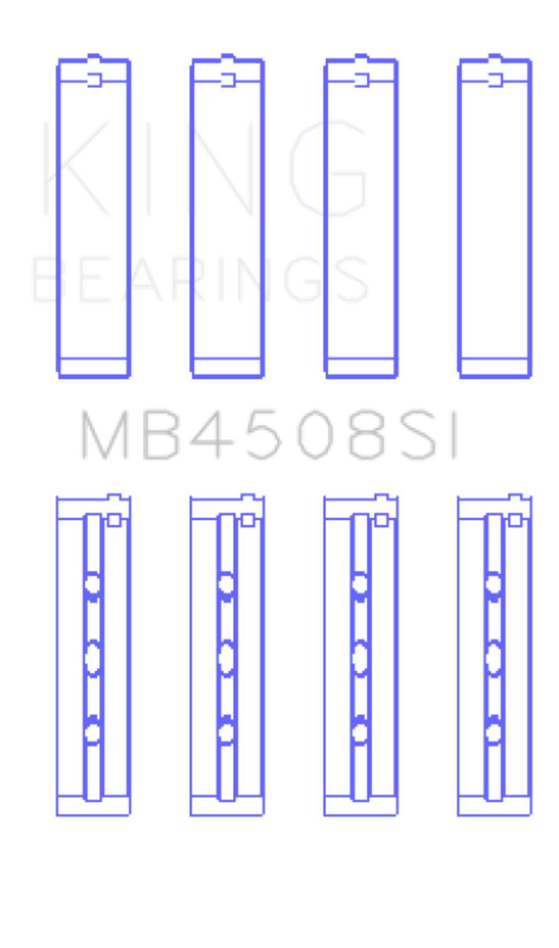 Picture of King Engine Bearings KING Performance Main Bearings - MB4508SI0.5
