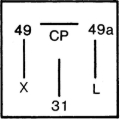 Picture of Hella Flasher Unit Light Accessories and Wiring - 003787071