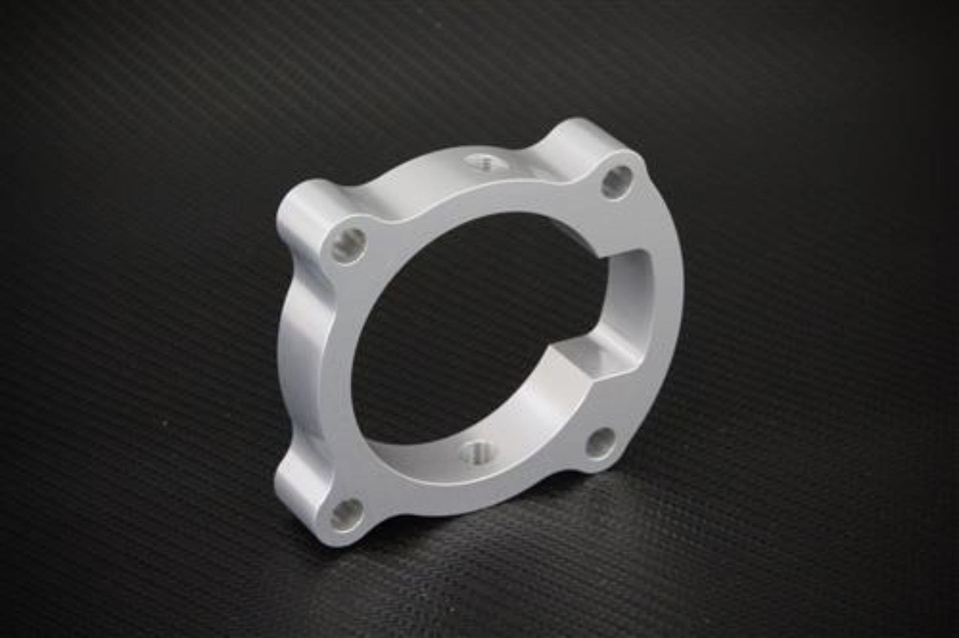 Picture of Torque Solution TQS TB Spacer-Silver Throttle Body Spacers - TS-TBS-018