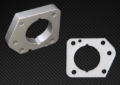 Picture of Torque Solution TQS TB Spacer-Silver Throttle Body Spacers - TS-TBS-013