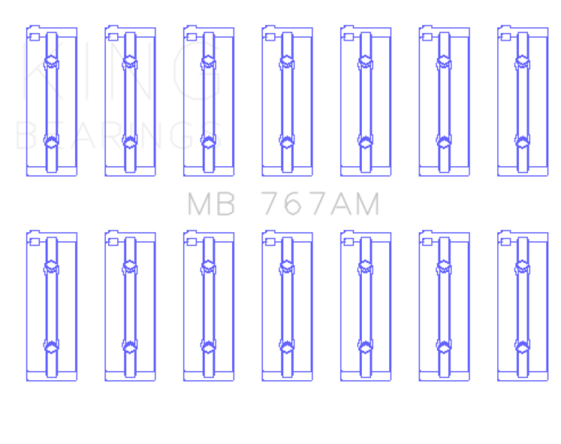 Picture of King Engine Bearings KING Main Bearings - MB767AM1.0