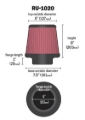 Picture of K&N Engineering KN Universal Air Filter - RU-1020