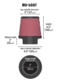 Picture of K&N Engineering KN Universal Air Filter - RU-1037