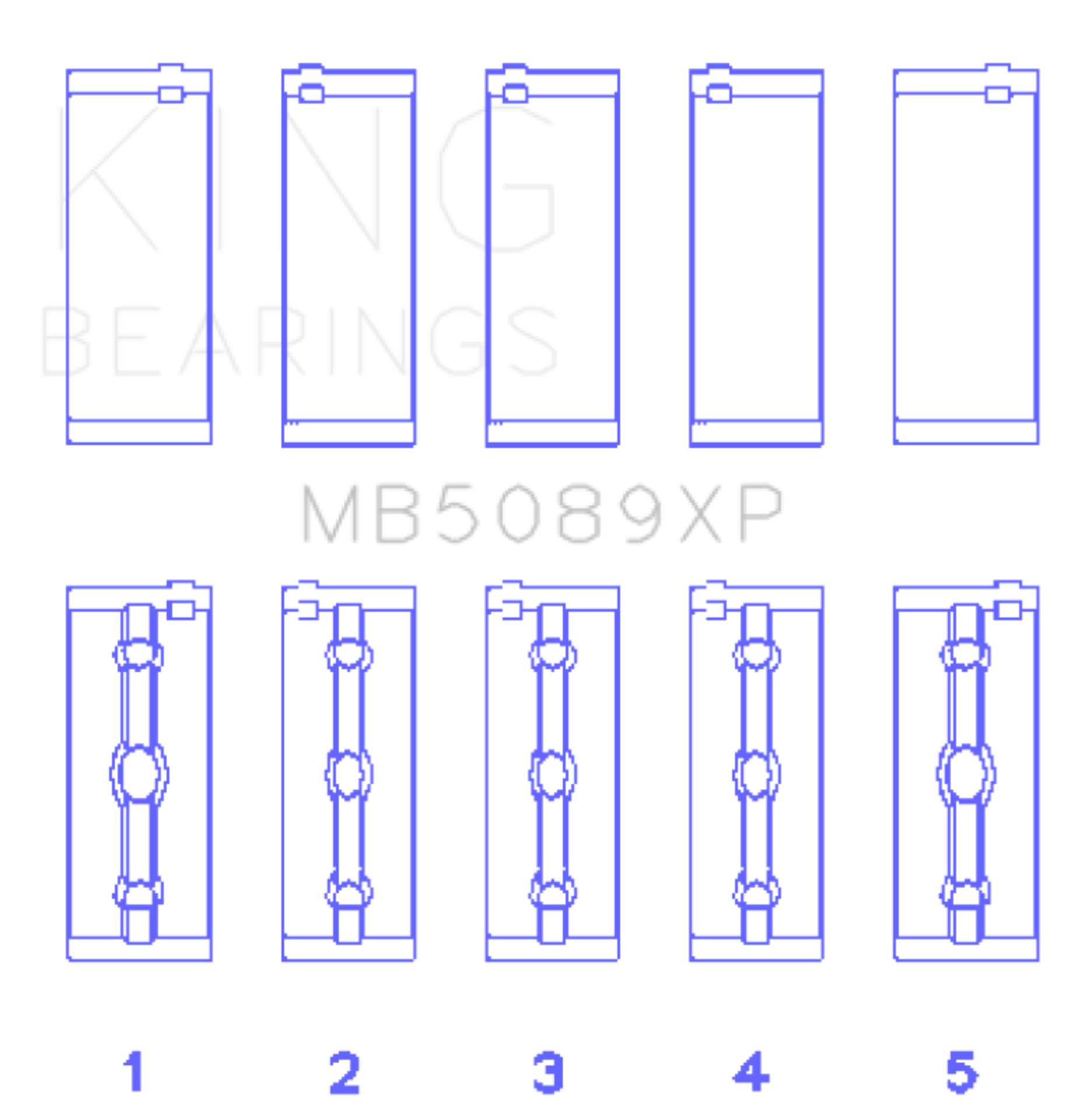 Picture of King Engine Bearings KING Main Bearings - MB5089XP