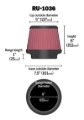 Picture of K&N Engineering KN Universal Air Filter - RU-1036
